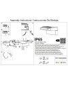 HOOD * APLIQUE LED 12W 3000K GRIS OSCURO